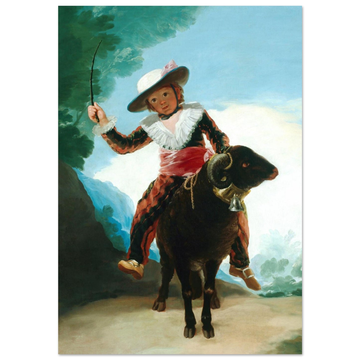 Ragazzo su un Montone - Francisco Goya - Poster senza cornice