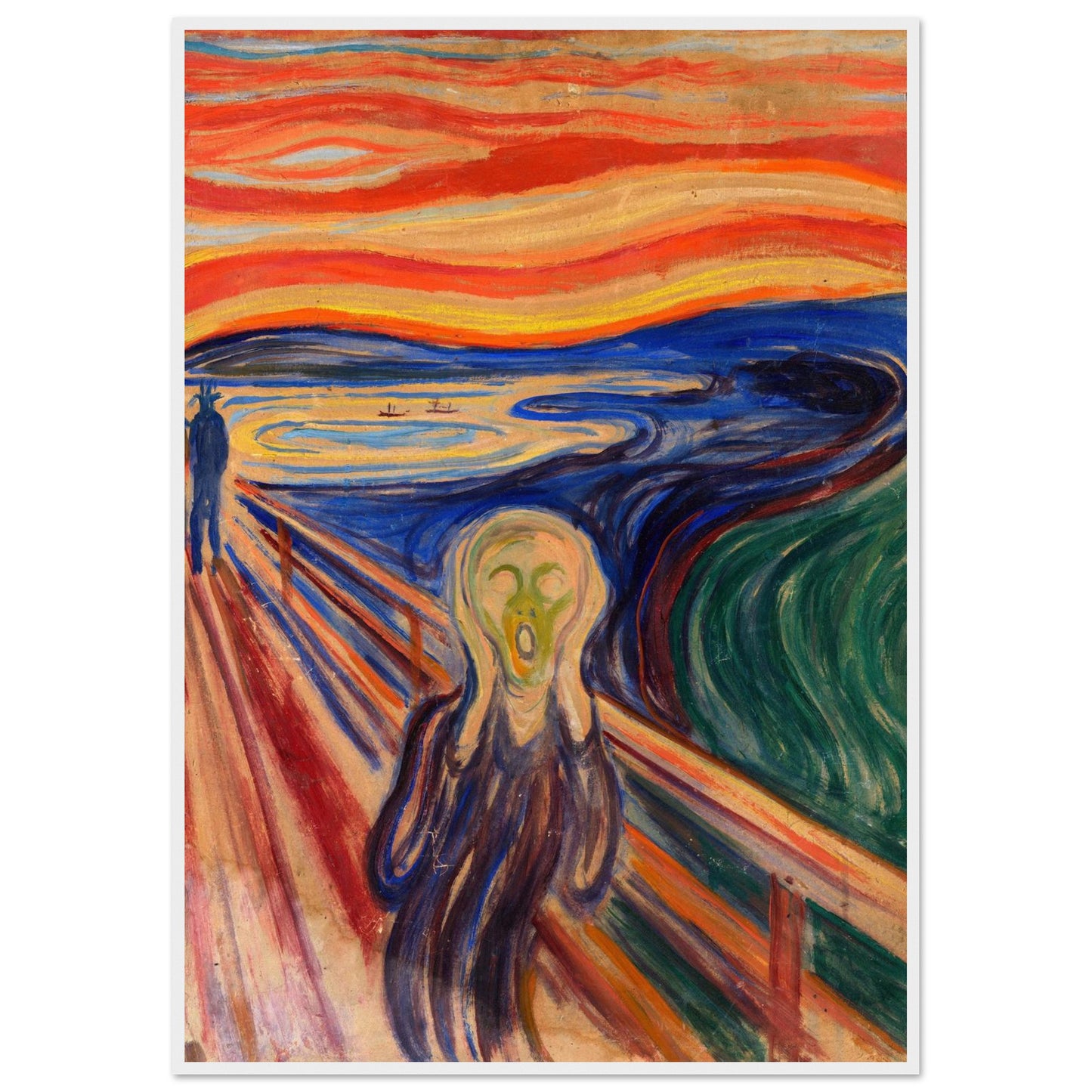 L'Urlo - Edvard Munch - Poster con cornice