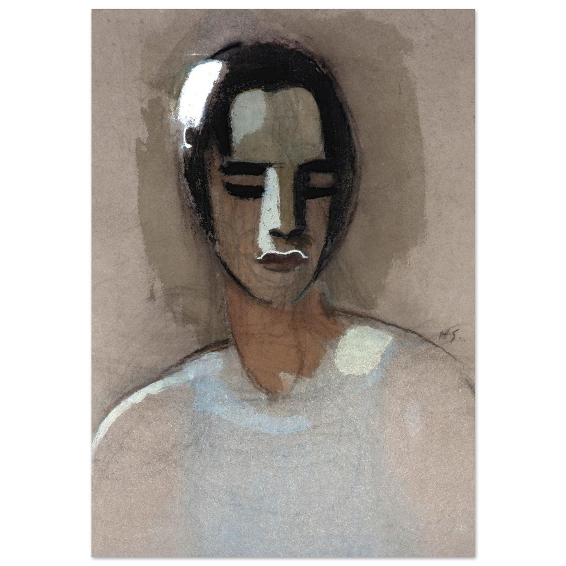 Autoritratto - Helene Schjerfbeck - Poster senza cornice