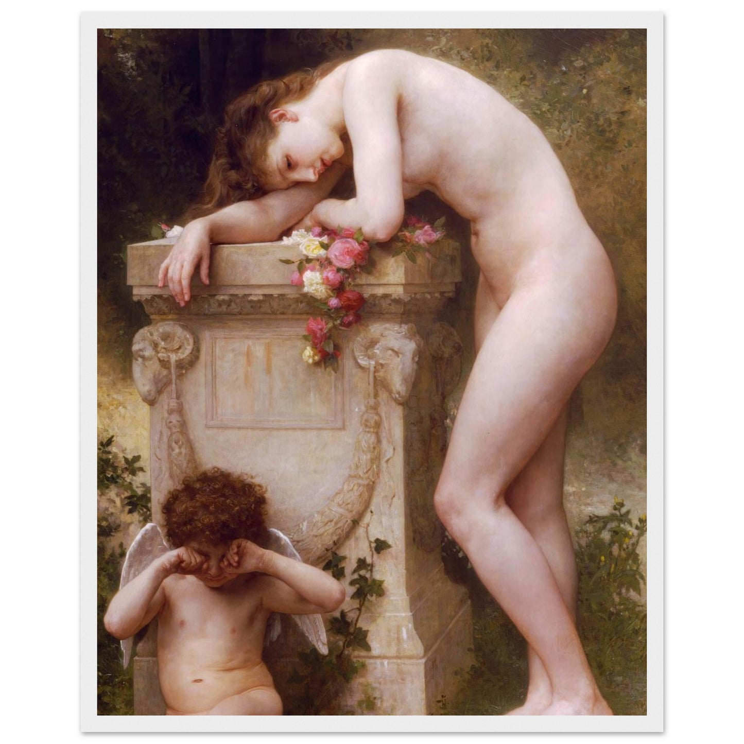 Elegia - William Bouguereau - Poster con cornice