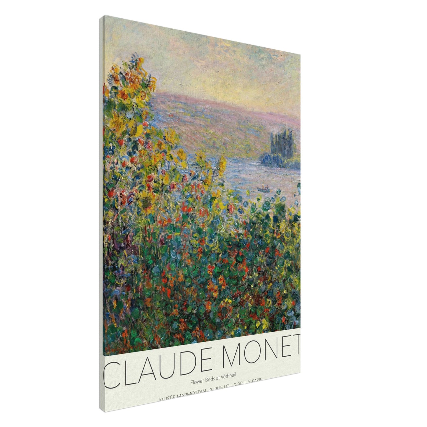 Letti di Fiori - Claude Monet - Canvas slim