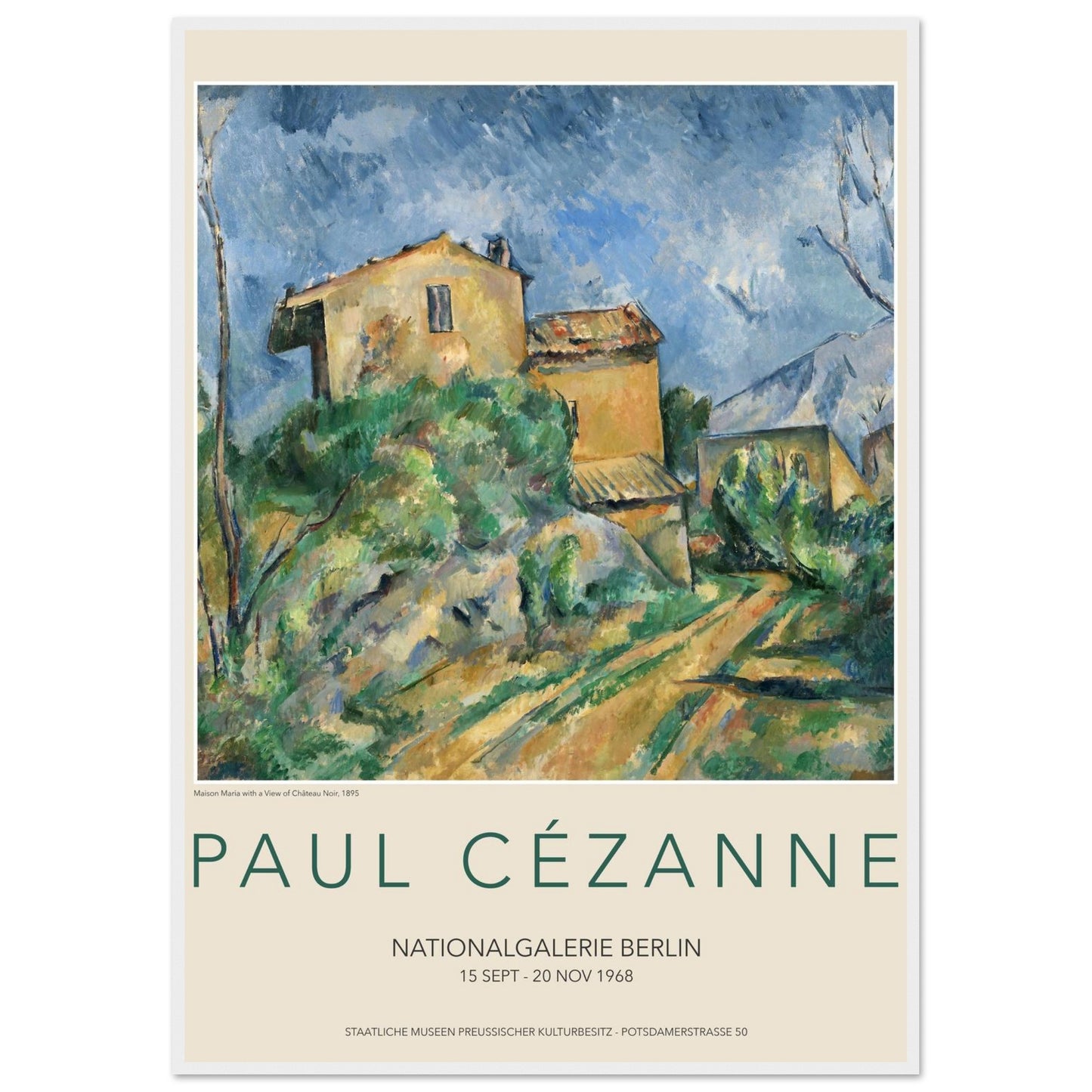 Casa in Provenza - Paul Cézanne - Poster con cornice