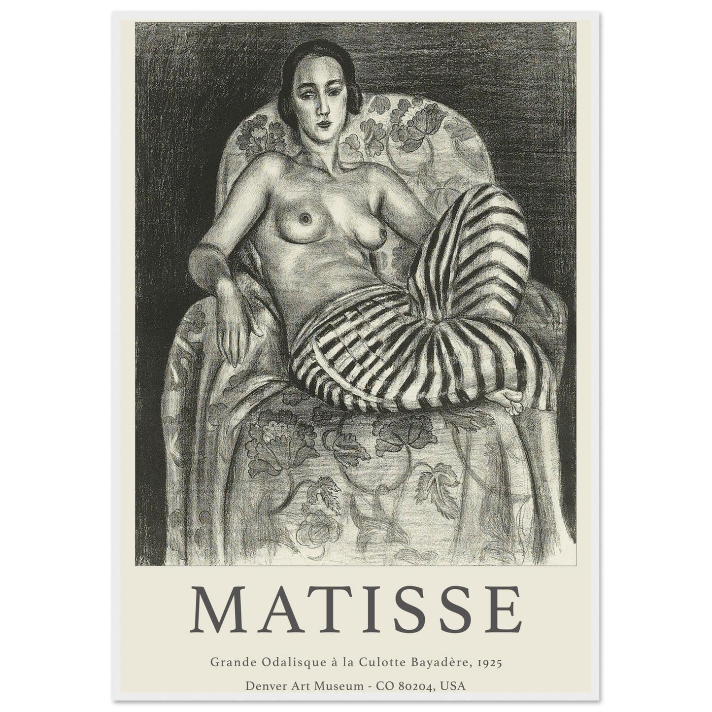 Grande Odalisque - Henri Matisse - Poster con cornice