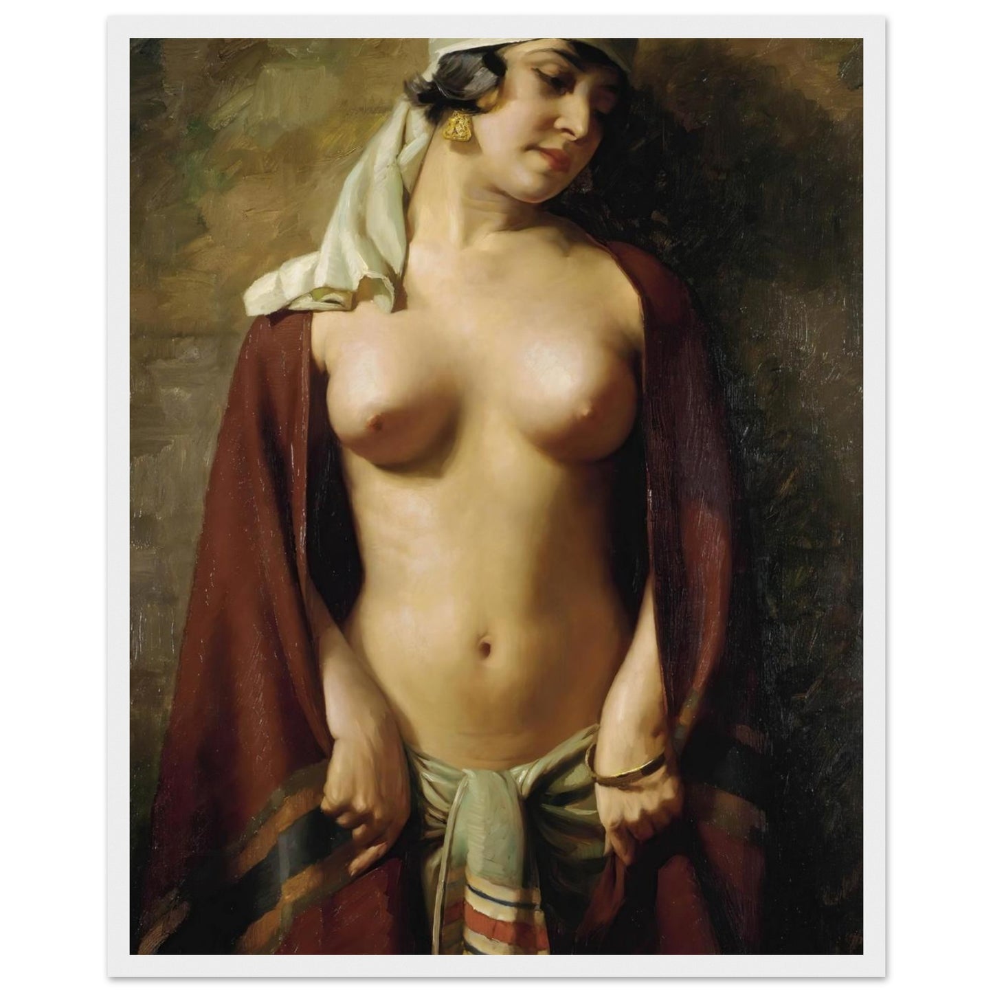 Nudo Orientale - Hermann Hassenteufel - Poster con cornice