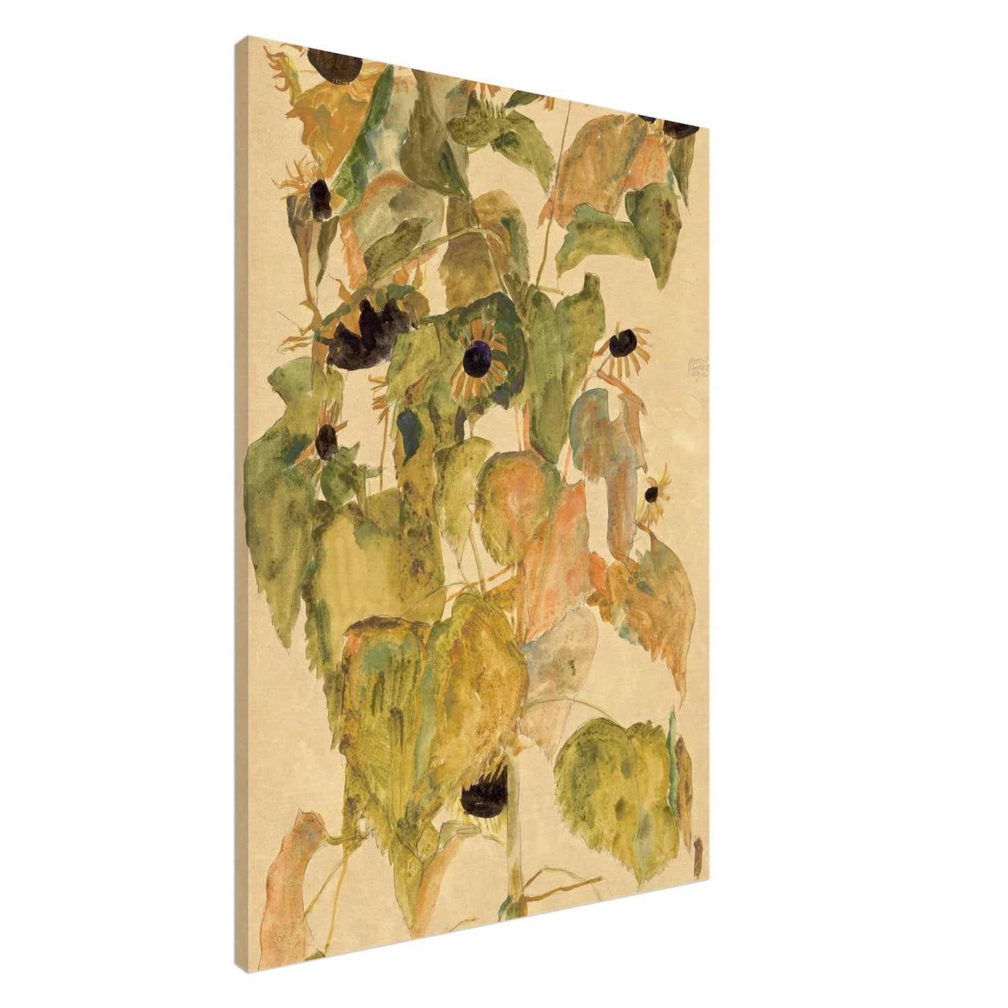 Girasoli - Egon Schiele - Canvas slim