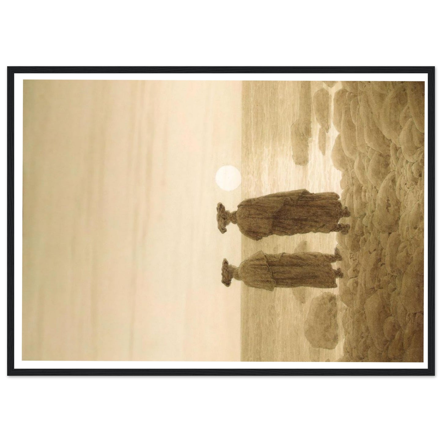 Il Mare di Ghiaccio - Caspar David Friedrich - Poster con cornice