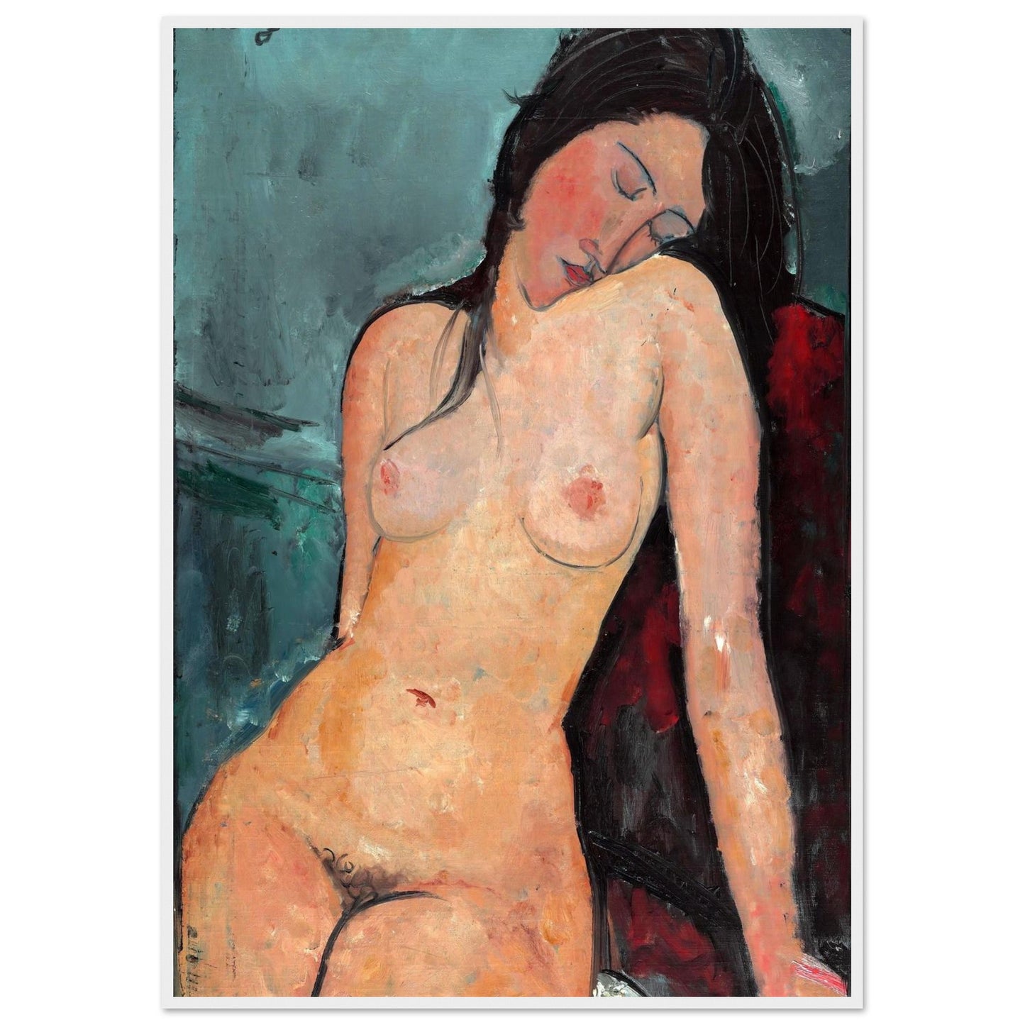 Nudo Femminile - Amedeo Modigliani - Poster con cornice