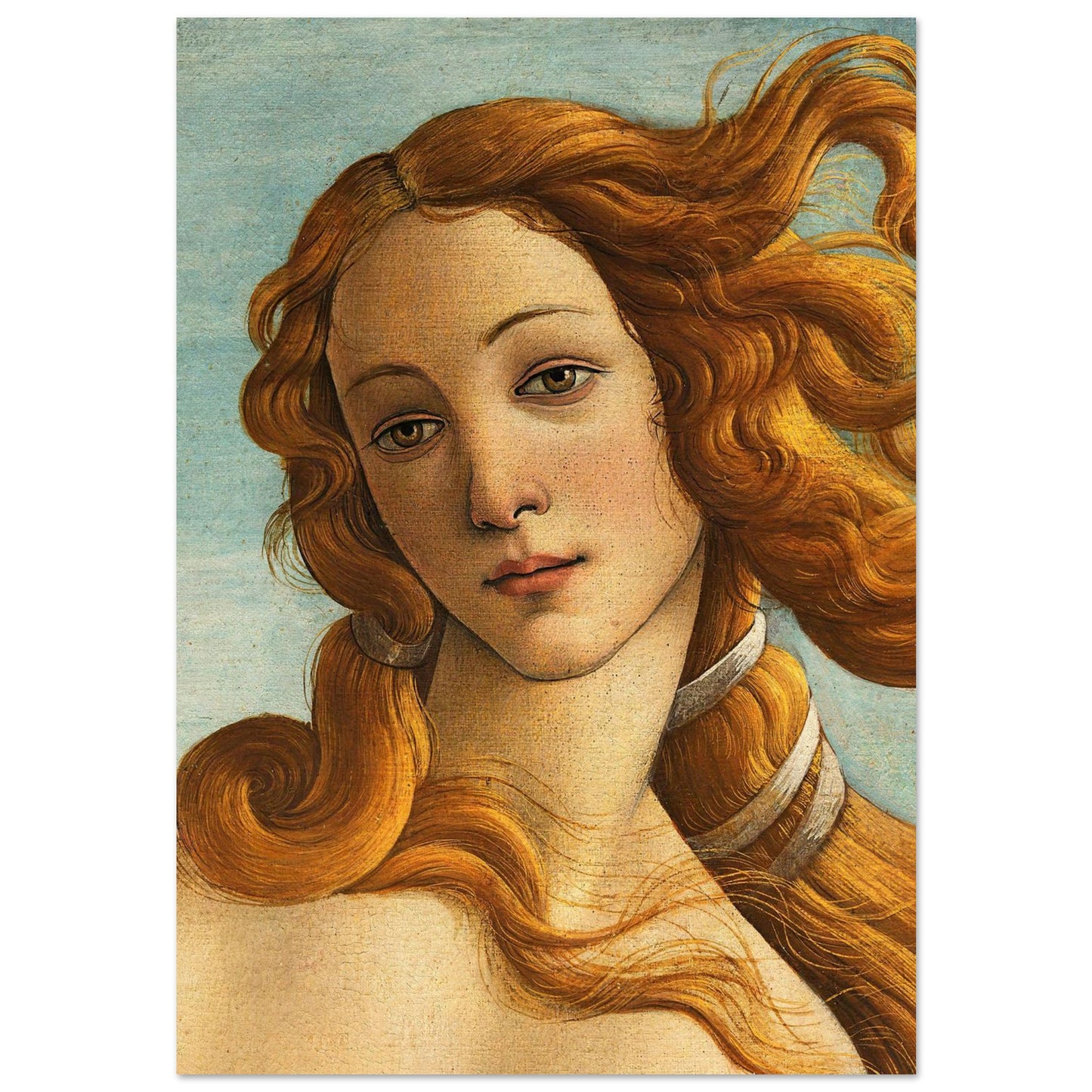 Dettaglio da La nascita di Venere - Sandro Botticelli - Poster senza cornice