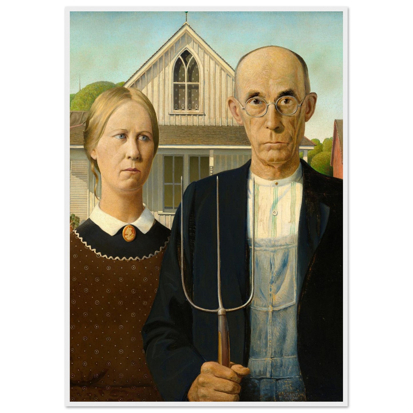 American Gothic - Grant Wood - poster_fr