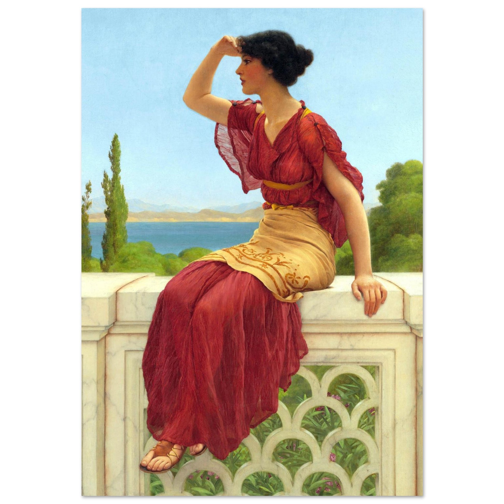 Il Segnale - John William Godward - Poster senza cornice