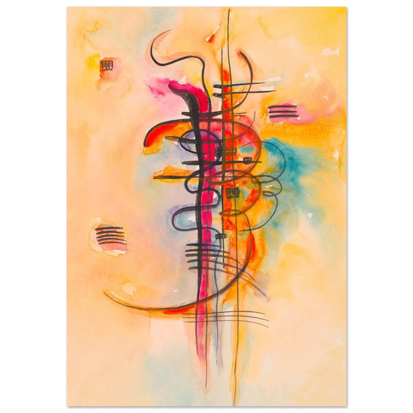 Acquerello No. 1 - Wassily Kandinsky - Poster senza cornice