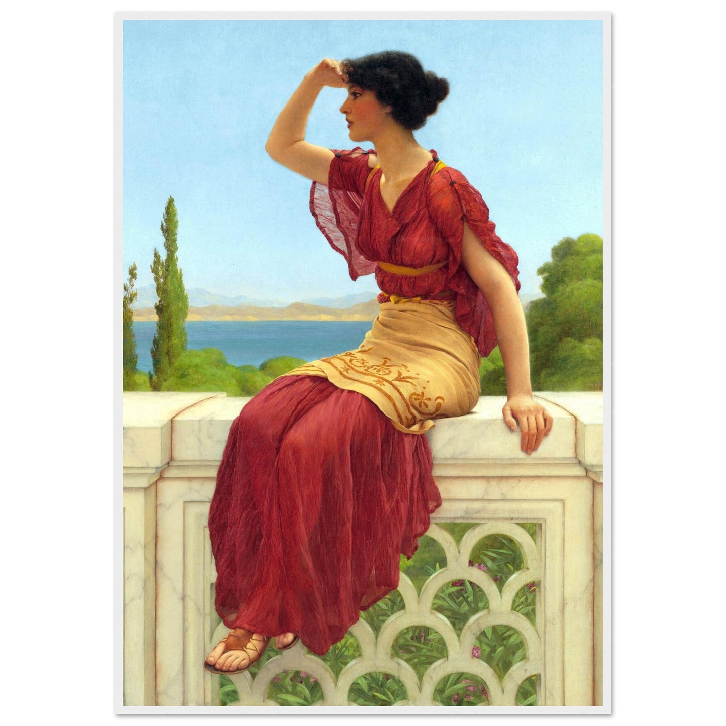 Il Segnale - John William Godward - Poster con cornice