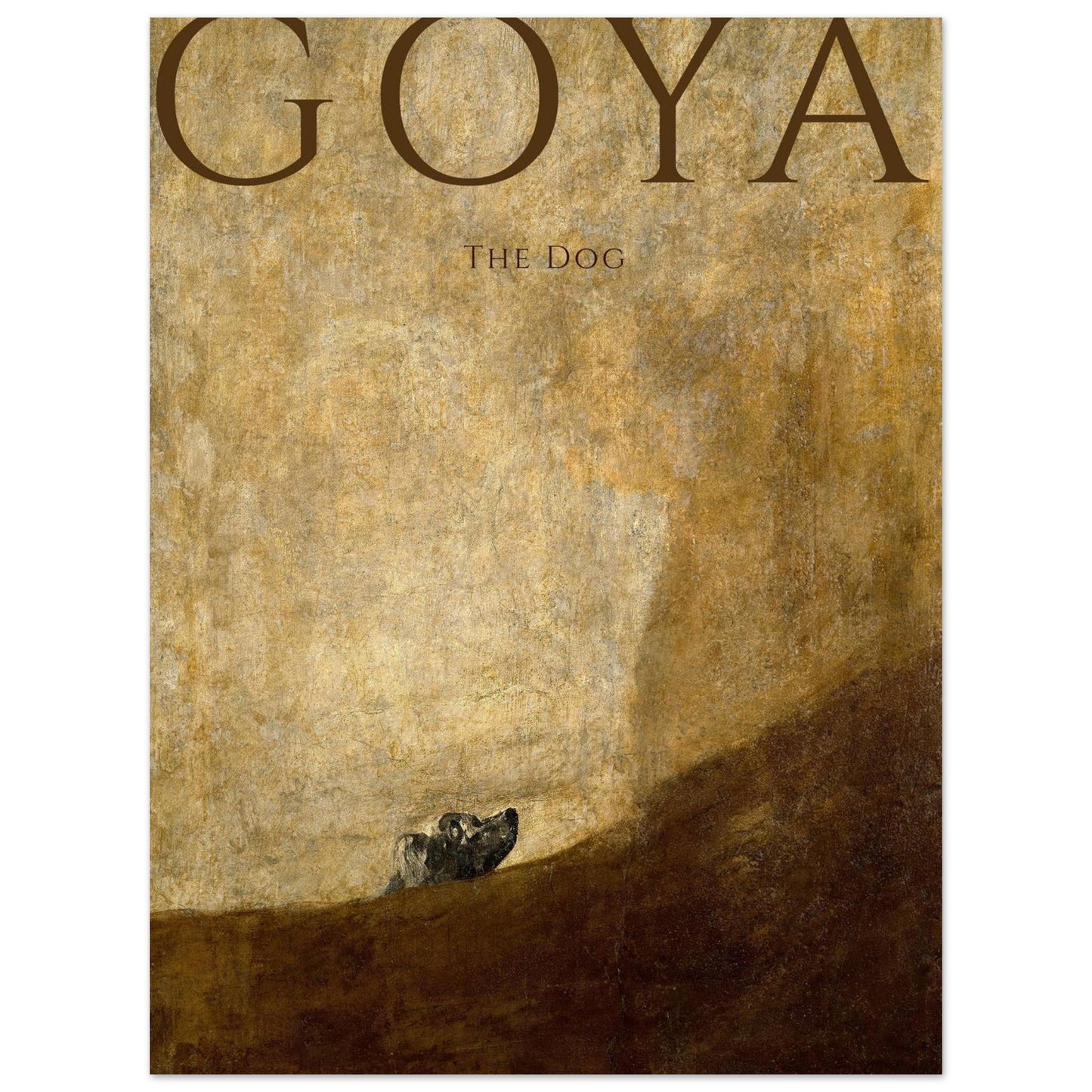 Il Cane - Francisco de Goya - Poster senza cornice