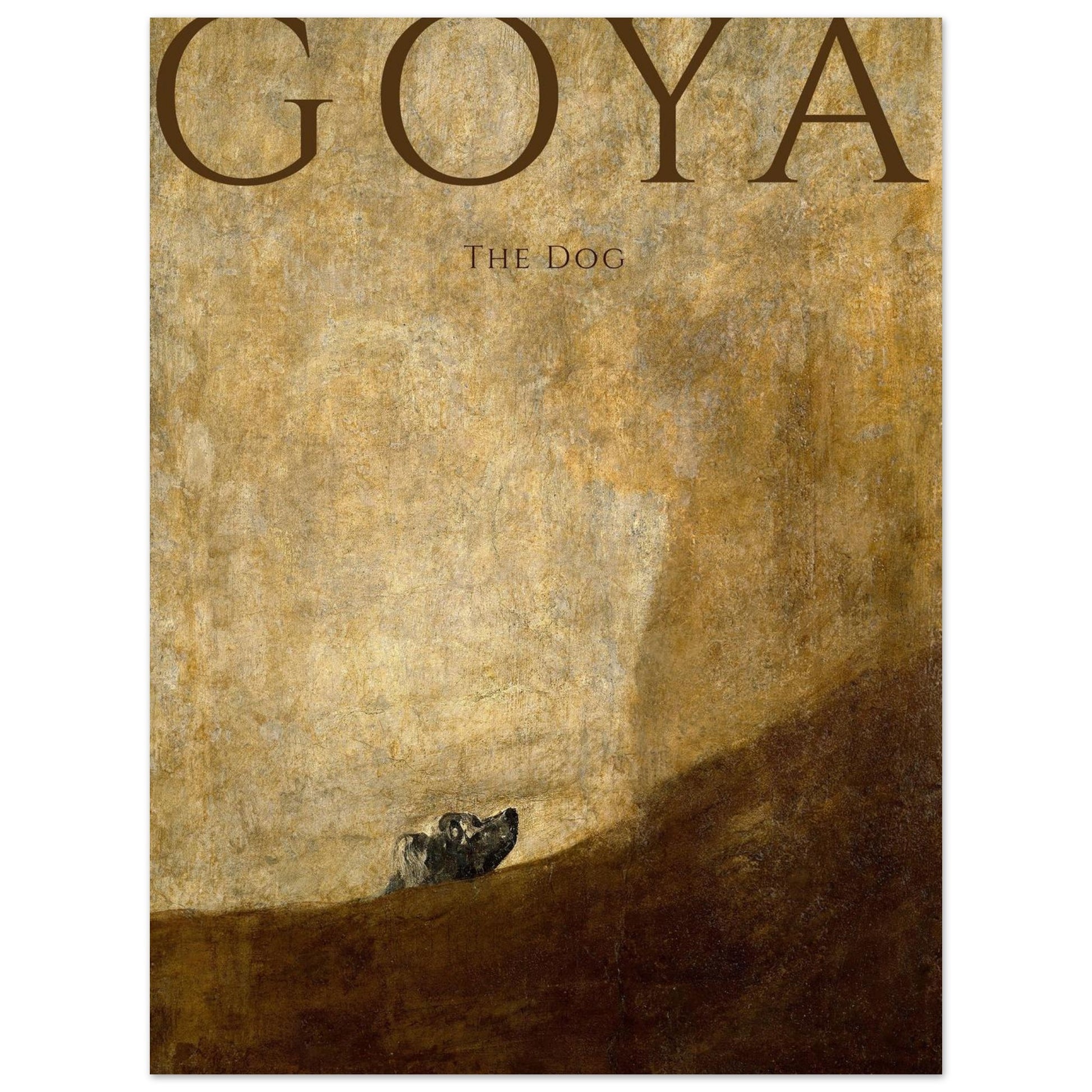 Il Cane - Francisco de Goya - Poster senza cornice
