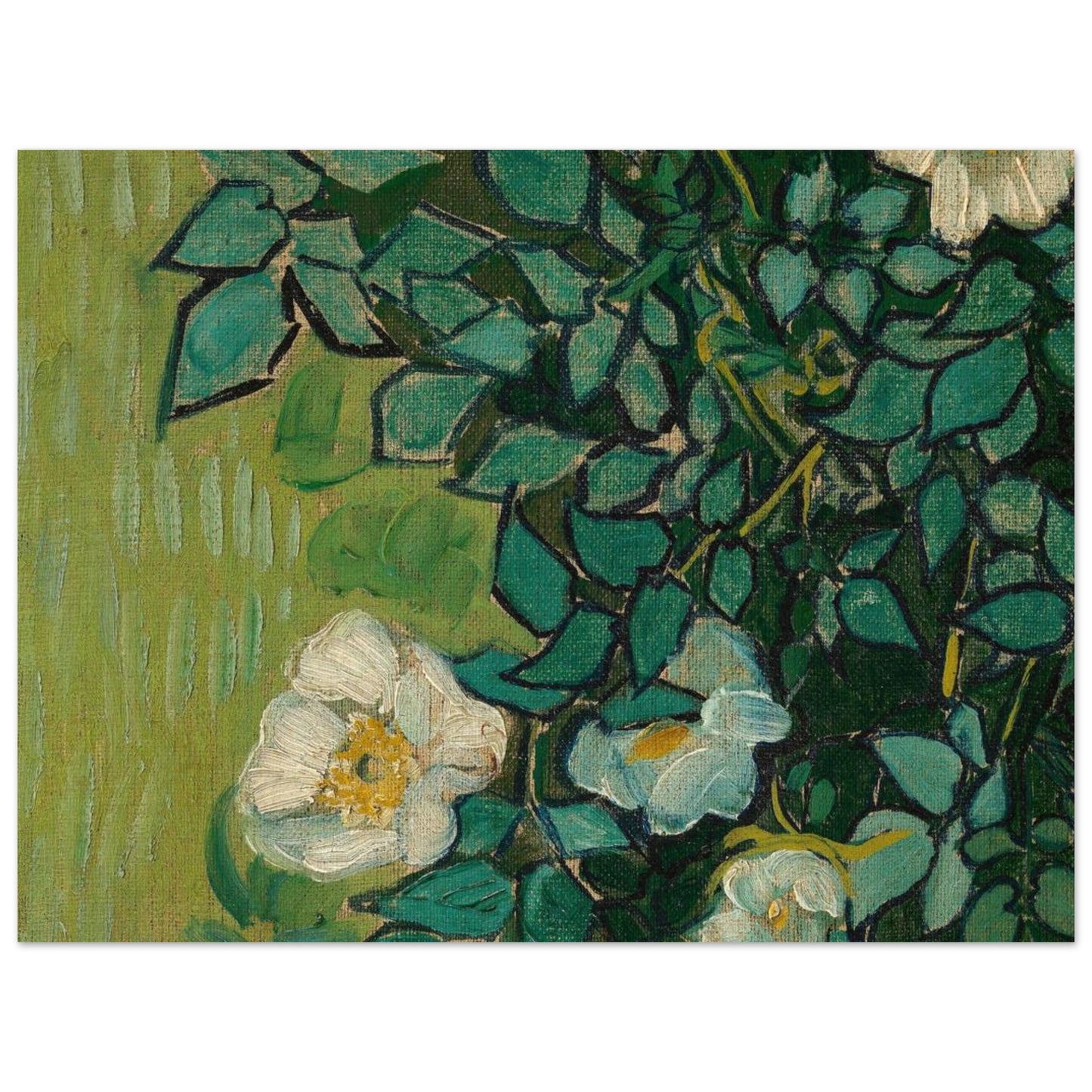 Rose Selvatiche - Vincent van Gogh - Poster senza cornice