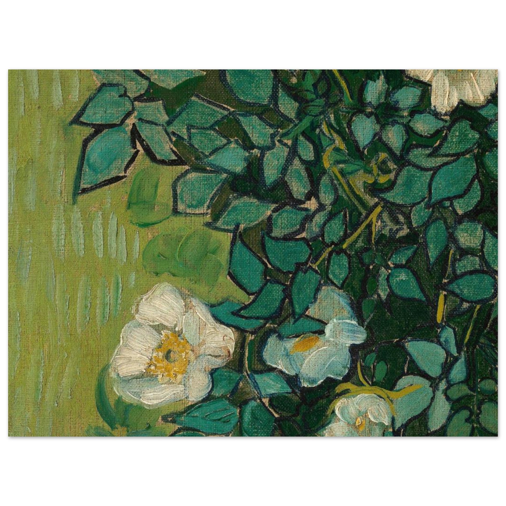 Rose Selvatiche - Vincent van Gogh - Poster senza cornice