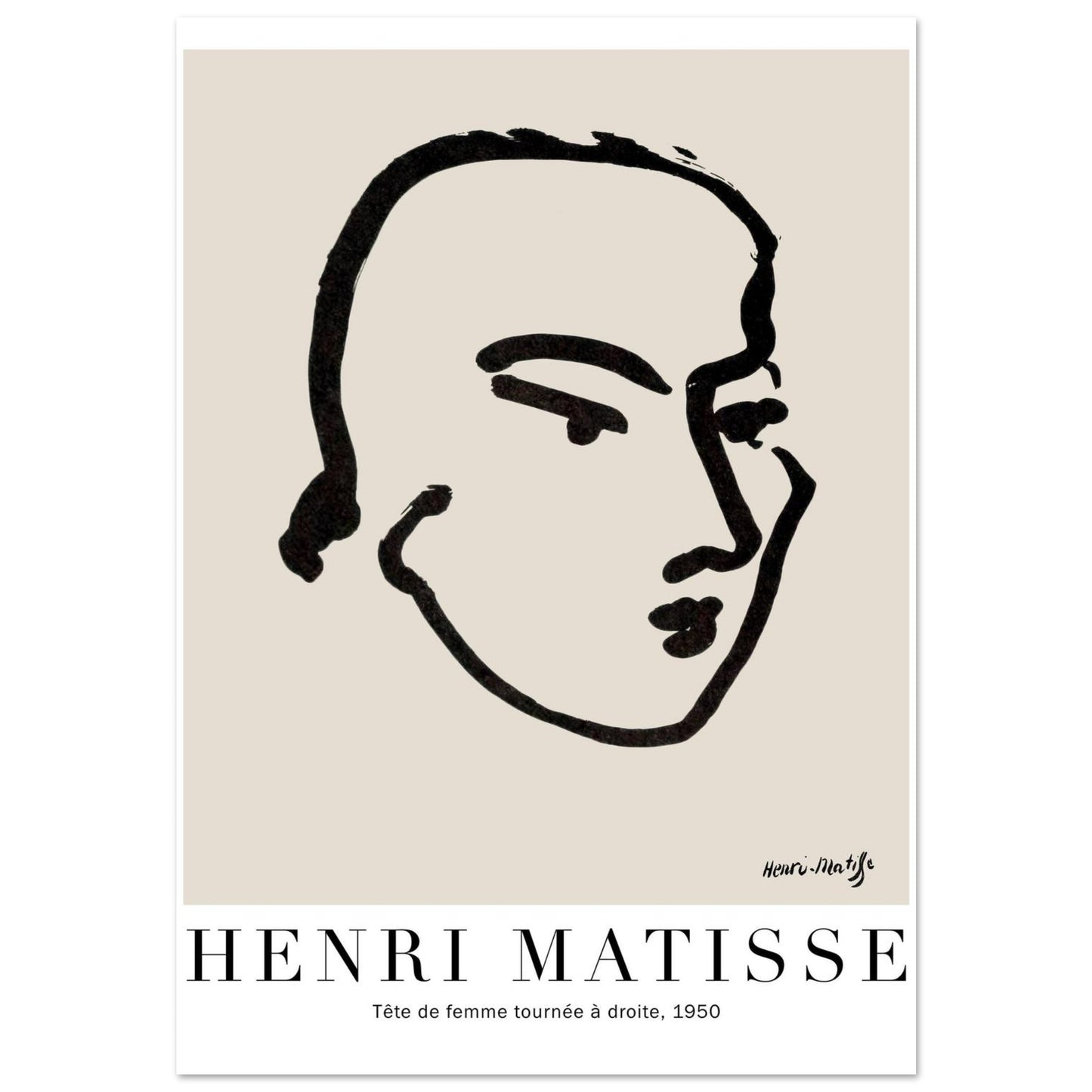 Testa di Donna - Henri Matisse - Poster senza cornice