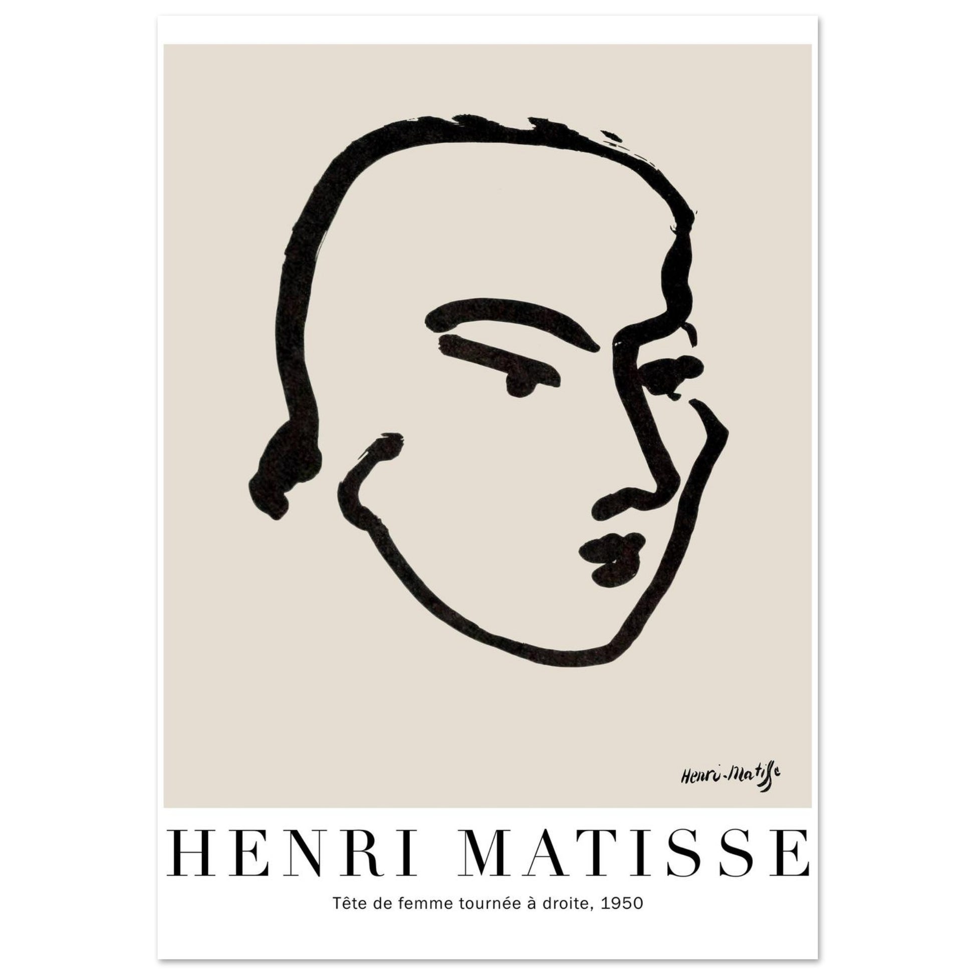 Testa di Donna - Henri Matisse - Poster senza cornice