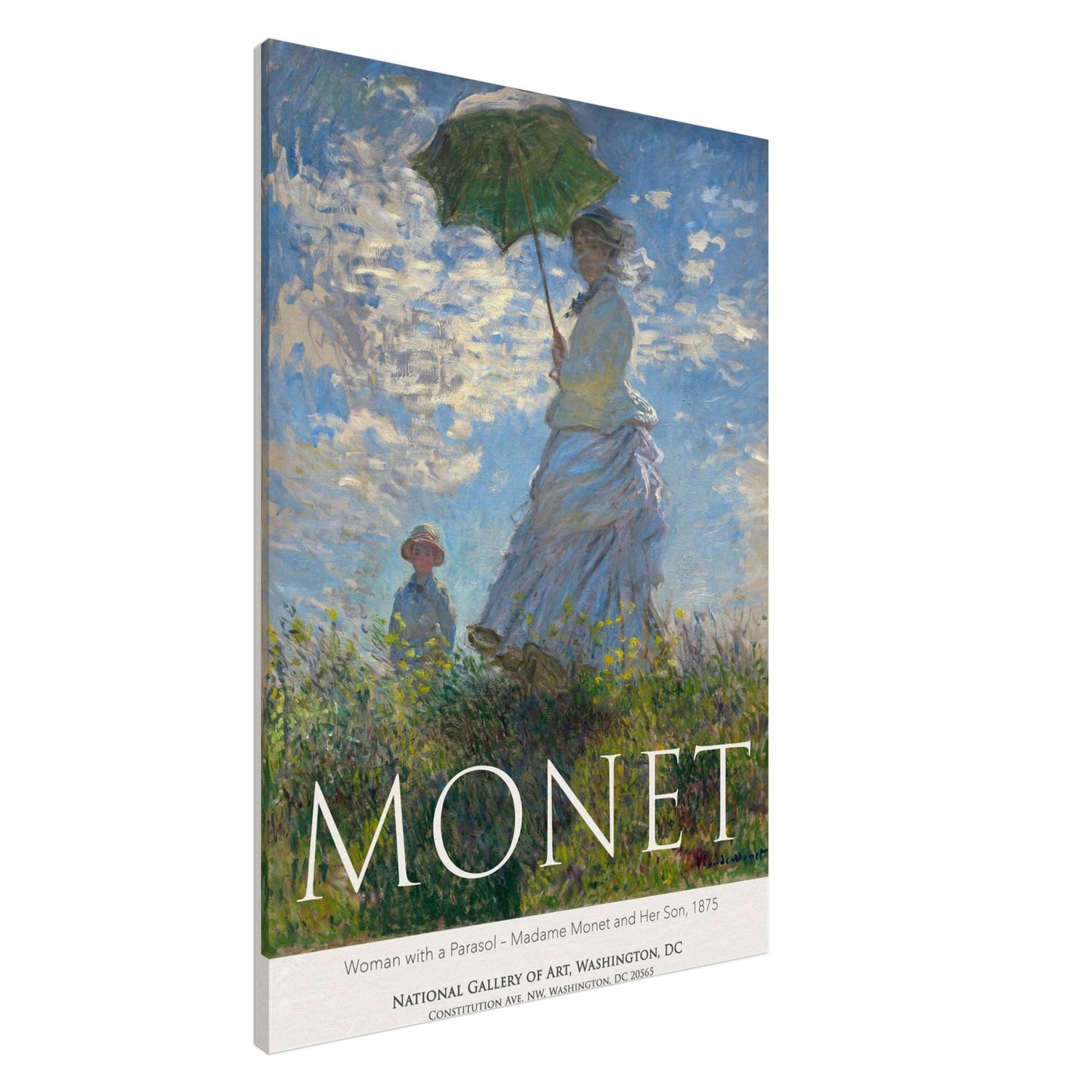 Donna con un Parasol - Claude Monet - Canvas thick