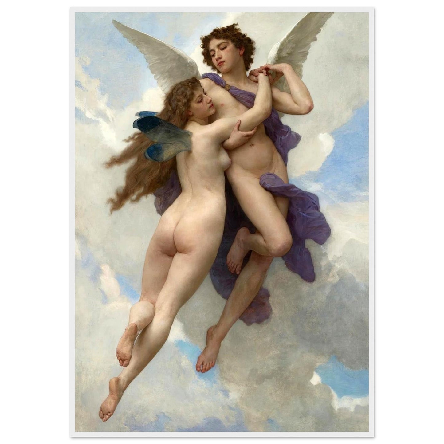 Amore e Psiche - William Bouguereau - Poster con cornice