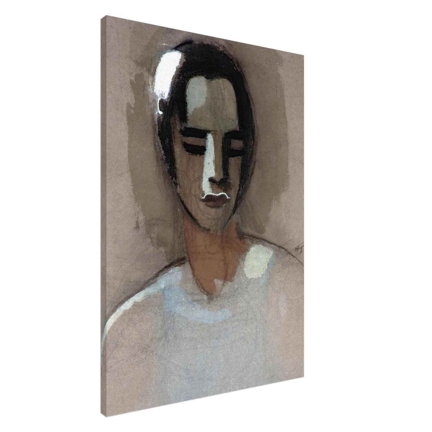 Autoritratto - Helene Schjerfbeck - Canvas slim