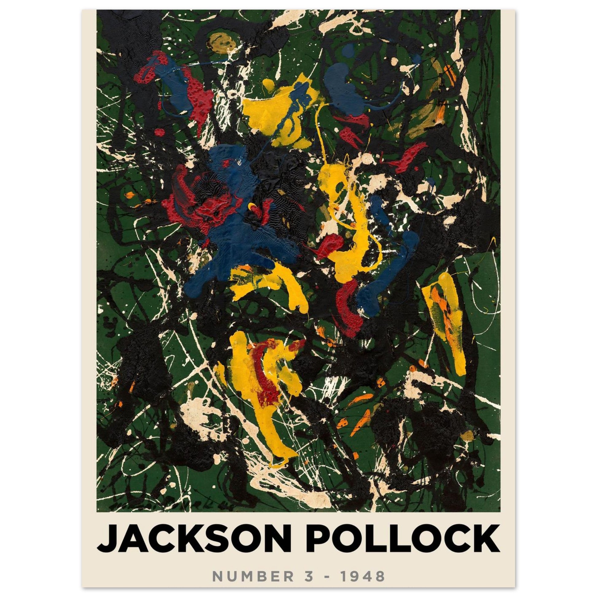 Numero 3 - Jackson Pollock - Poster senza cornice